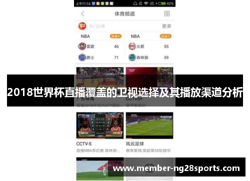2018世界杯直播覆盖的卫视选择及其播放渠道分析